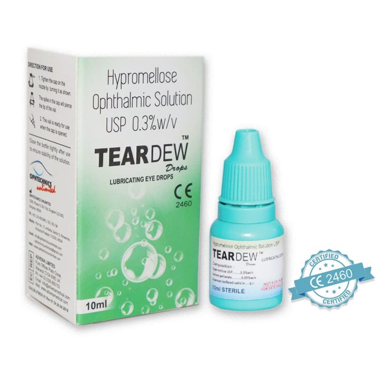 TearDewHydroxypropyl Methyl Cellulose Eye Drop Ophtechnics Unlimited